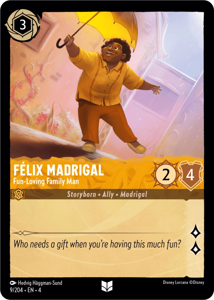 Felix Madrigal - Fun-Loving Family Man (9/204) [Ursula's Return] | Cards and Coasters CA