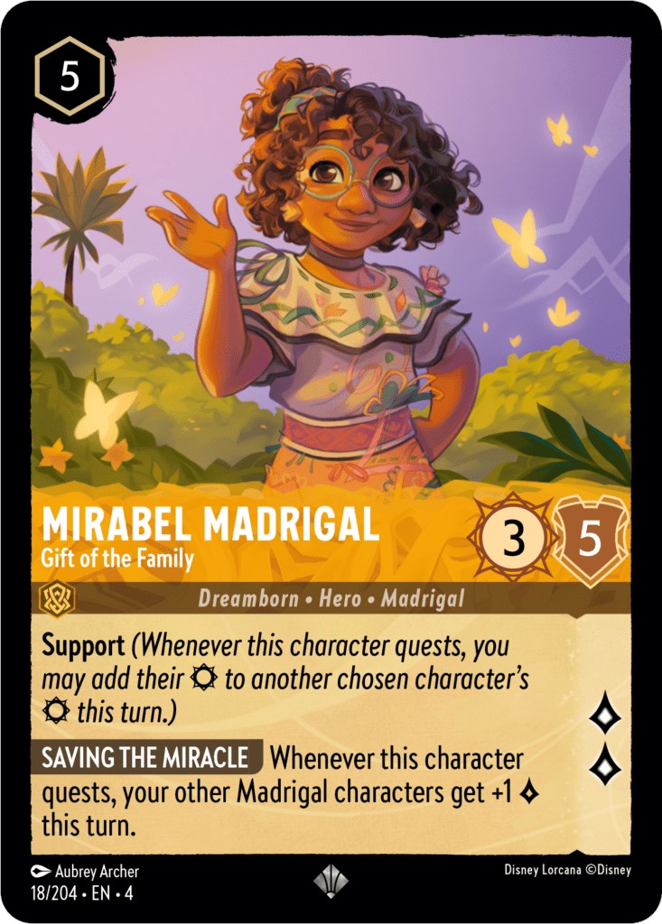 Mirabel Madrigal - Gift of the Family (18/204) [Ursula's Return] | Cards and Coasters CA