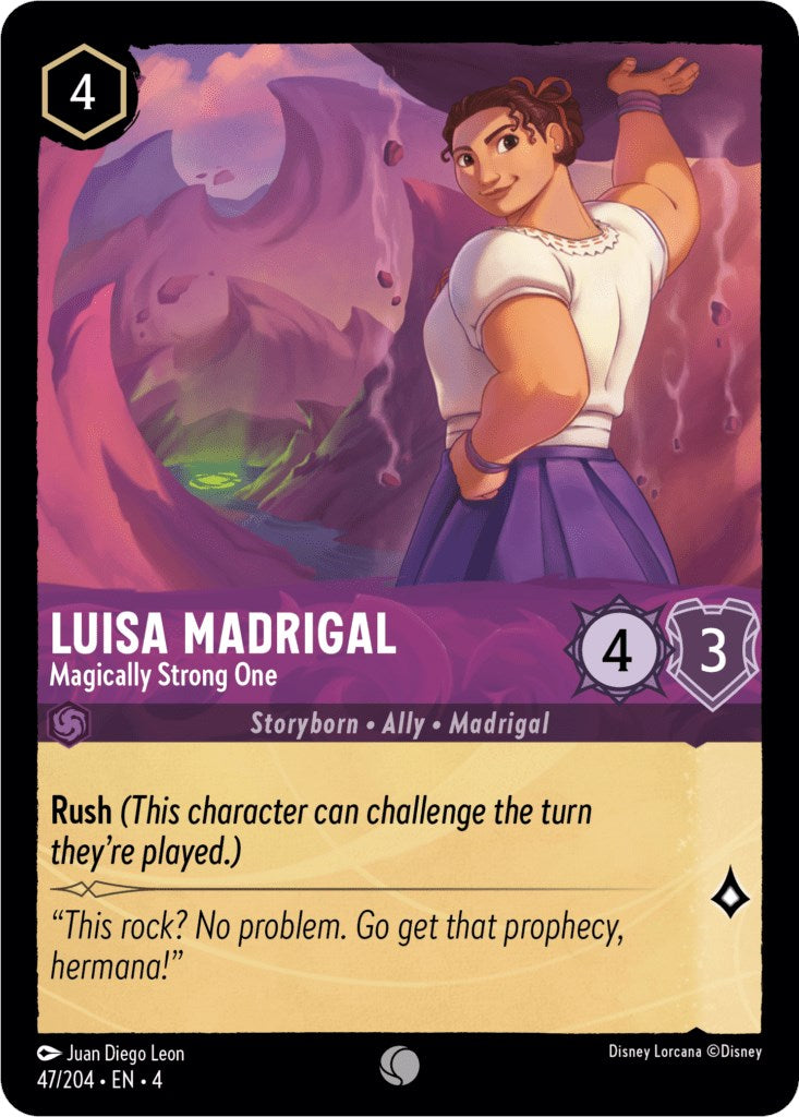 Luisa Madrigal - Magically Strong One (47/204) [Ursula's Return] | Cards and Coasters CA