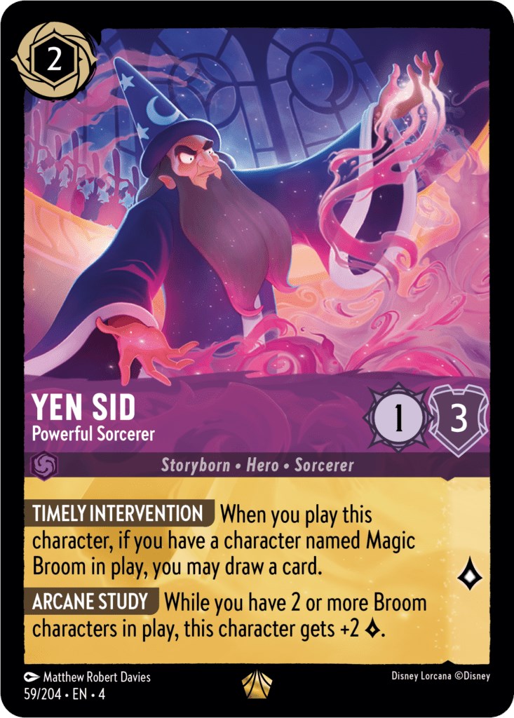 Yen Sid - Powerful Sorcerer (59/204) (59/204) [Ursula's Return] | Cards and Coasters CA