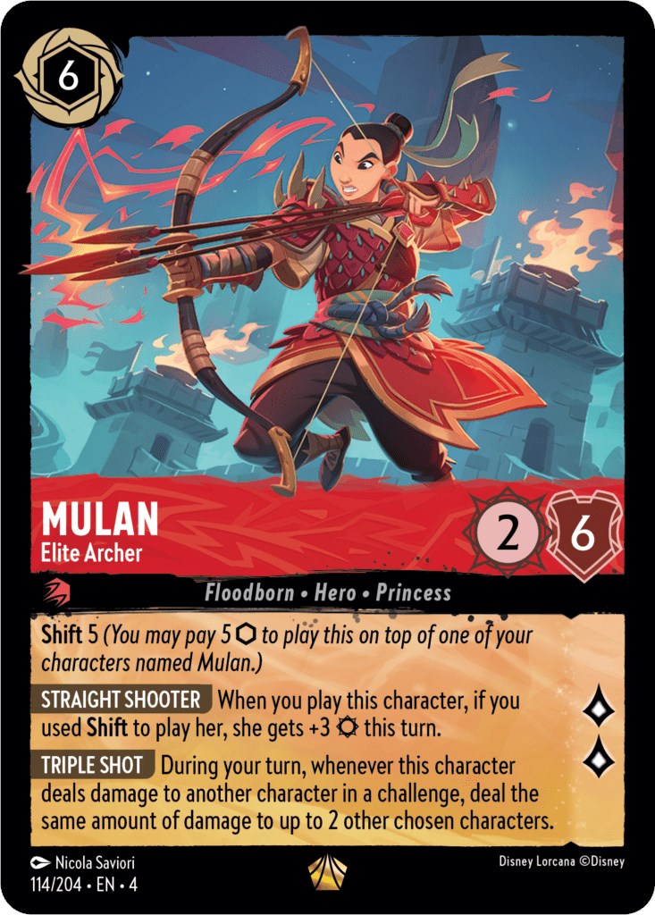 Mulan - Elite Archer (114/204) [Ursula's Return] | Cards and Coasters CA