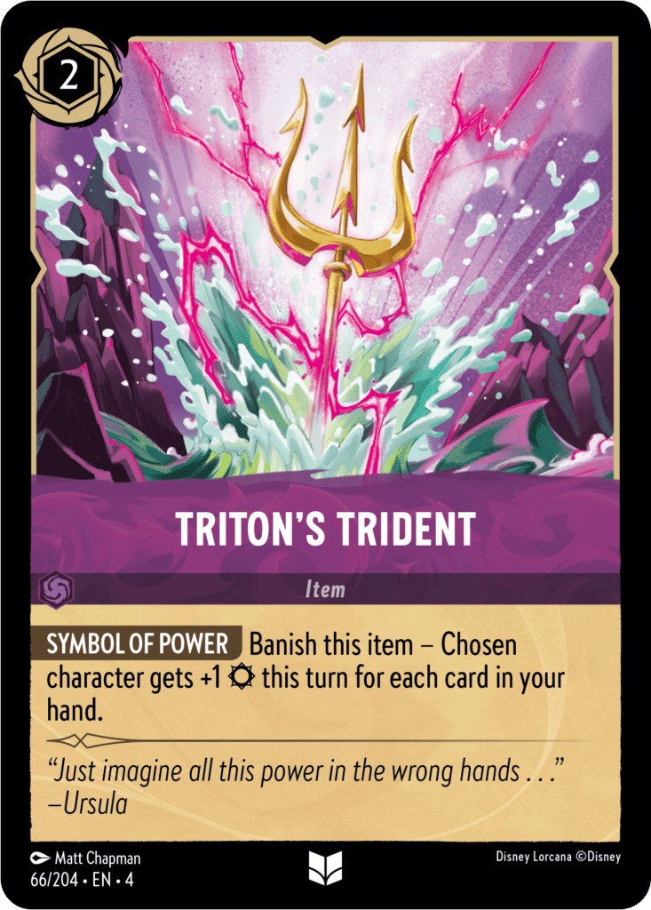 Triton's Trident (66/204) [Ursula's Return] | Cards and Coasters CA