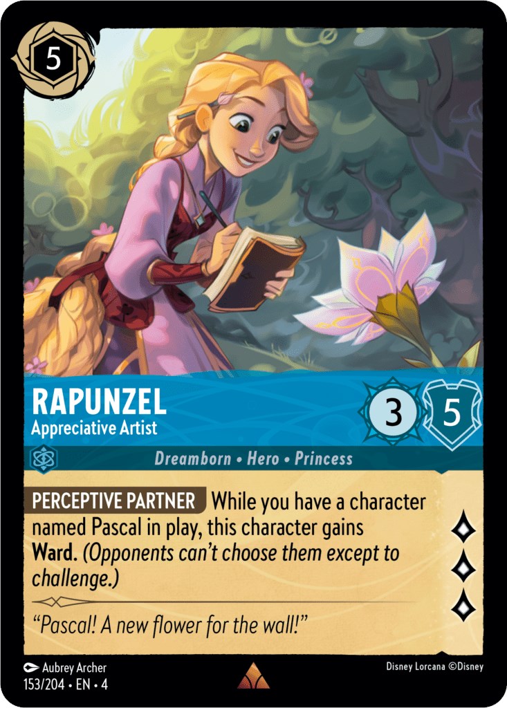 Rapunzel - Appreciative Artist (153/204) [Ursula's Return] | Cards and Coasters CA