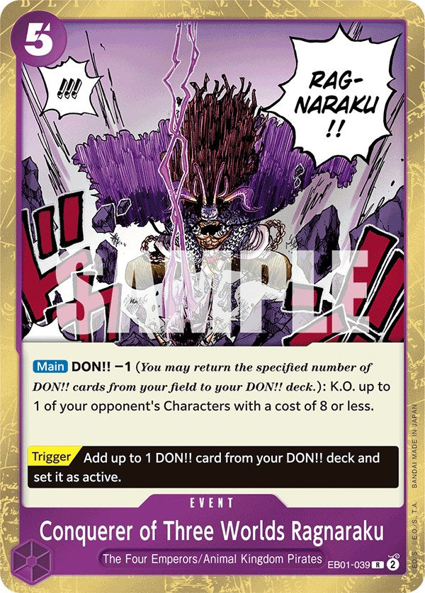 Conquerer of Three Worlds Ragnaraku [Extra Booster: Memorial Collection] | Cards and Coasters CA