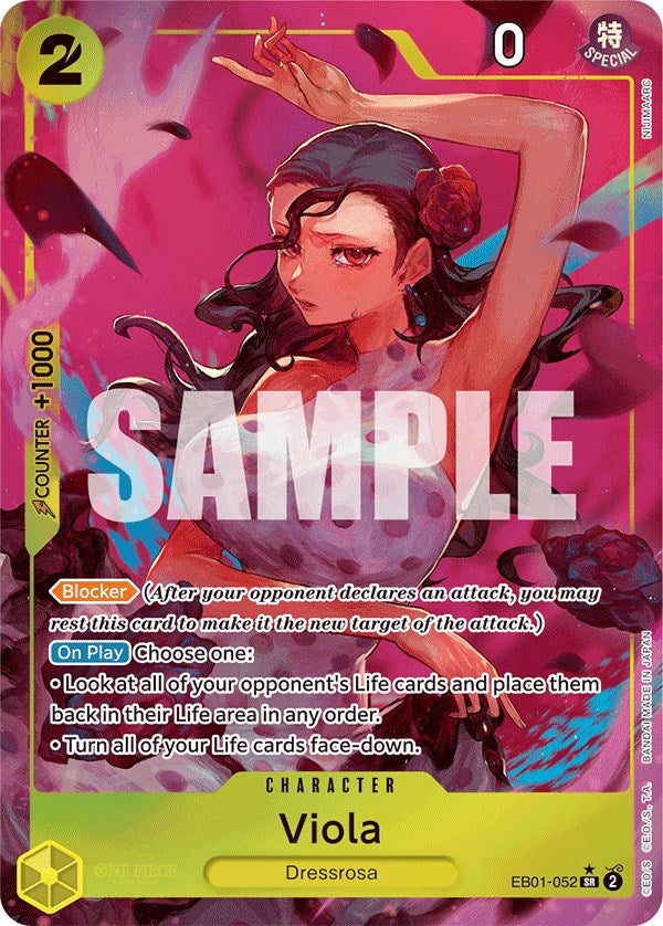 Viola (Alternate Art) [Extra Booster: Memorial Collection] | Cards and Coasters CA