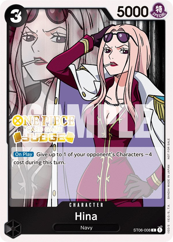 Hina (Judge Pack Vol. 3) [One Piece Promotion Cards] | Cards and Coasters CA