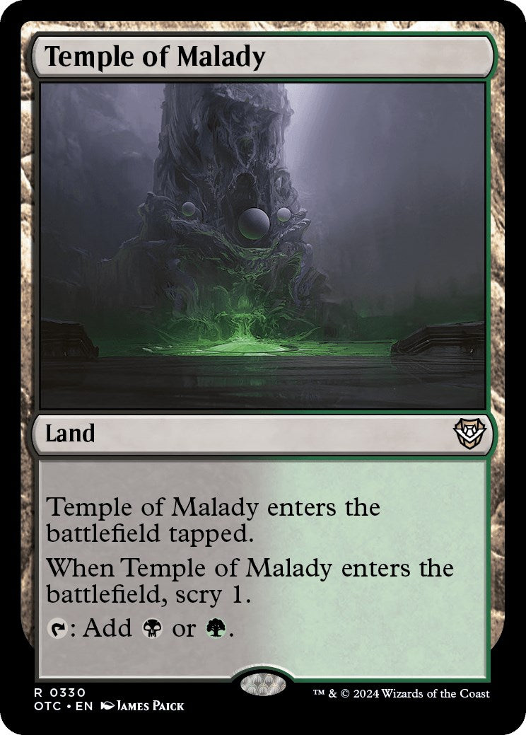 Temple of Malady [Outlaws of Thunder Junction Commander] | Cards and Coasters CA