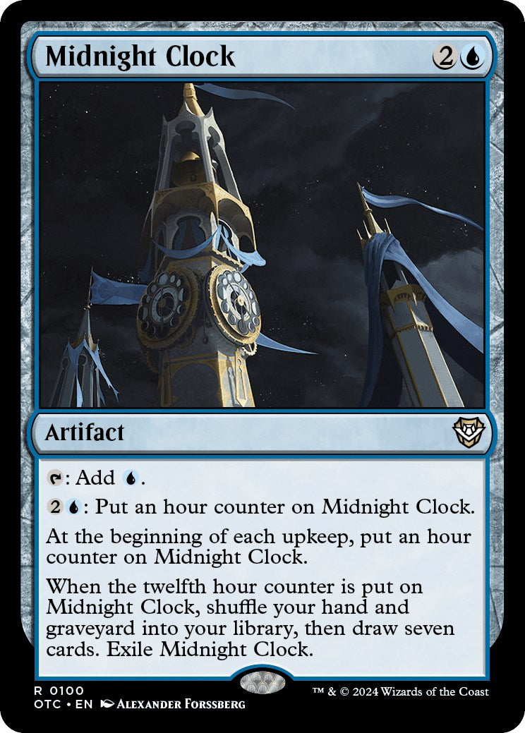 Midnight Clock [Outlaws of Thunder Junction Commander] | Cards and Coasters CA