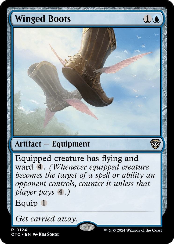 Winged Boots [Outlaws of Thunder Junction Commander] | Cards and Coasters CA