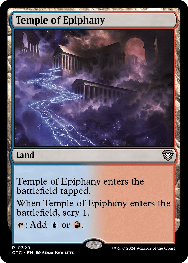 Temple of Epiphany [Outlaws of Thunder Junction Commander] | Cards and Coasters CA