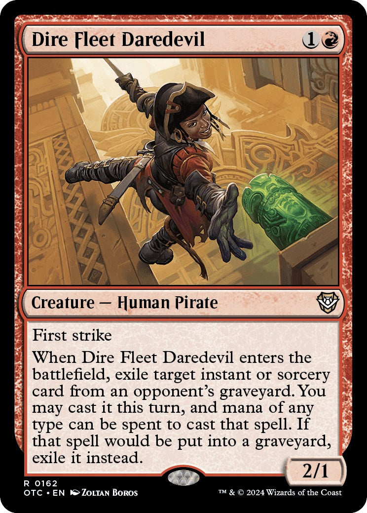 Dire Fleet Daredevil [Outlaws of Thunder Junction Commander] | Cards and Coasters CA