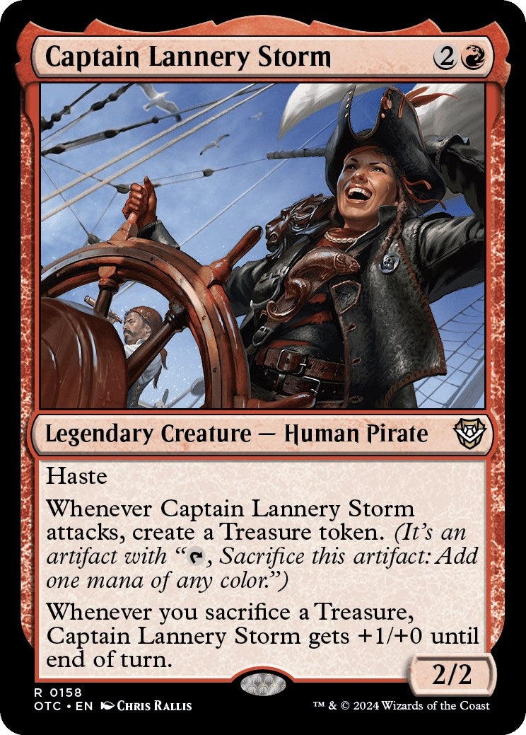 Captain Lannery Storm [Outlaws of Thunder Junction Commander] | Cards and Coasters CA