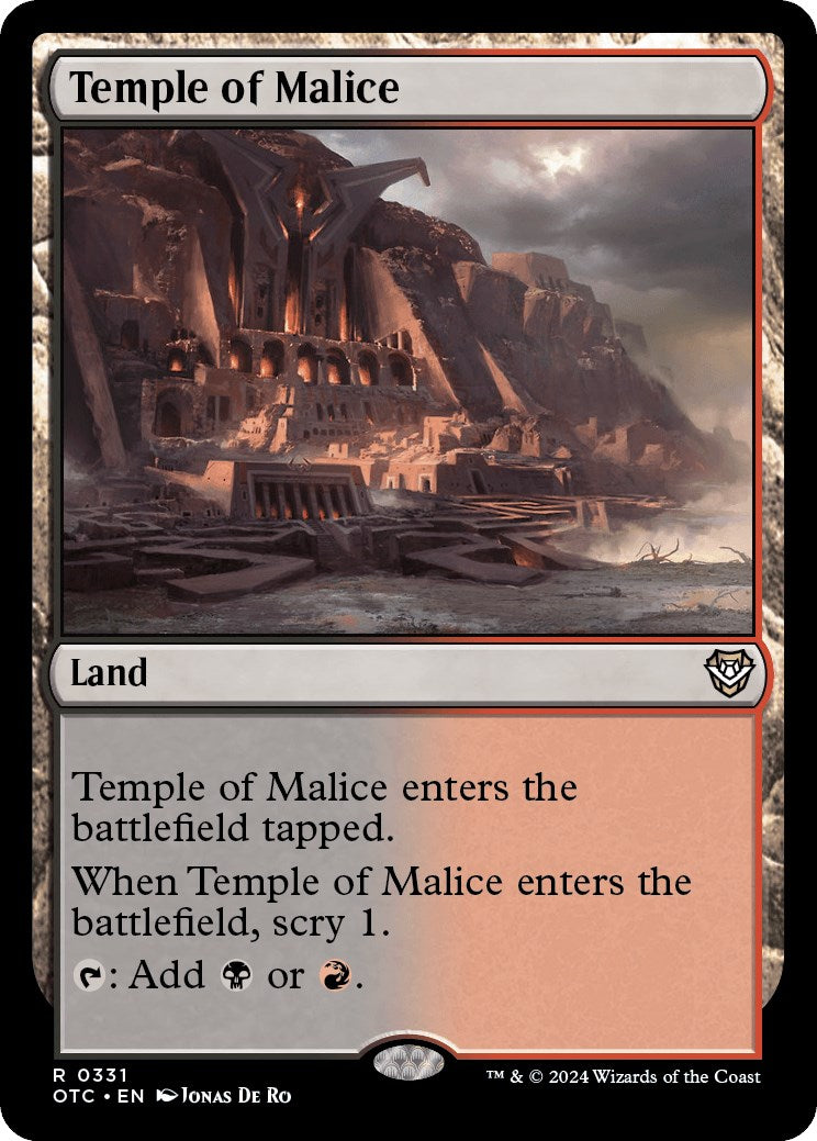 Temple of Malice [Outlaws of Thunder Junction Commander] | Cards and Coasters CA