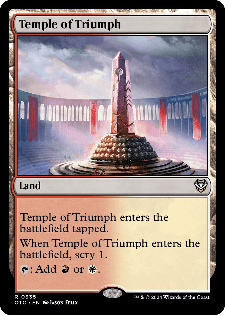 Temple of Triumph [Outlaws of Thunder Junction Commander] | Cards and Coasters CA