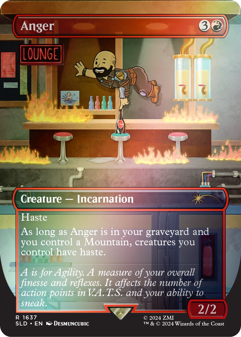 Anger (Rainbow Foil) [Secret Lair Drop Series] | Cards and Coasters CA