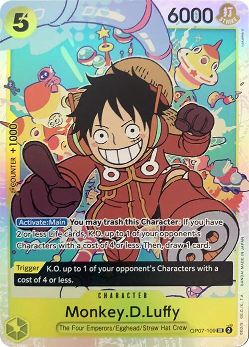 Monkey.D.Luffy (109) [500 Years in the Future] | Cards and Coasters CA