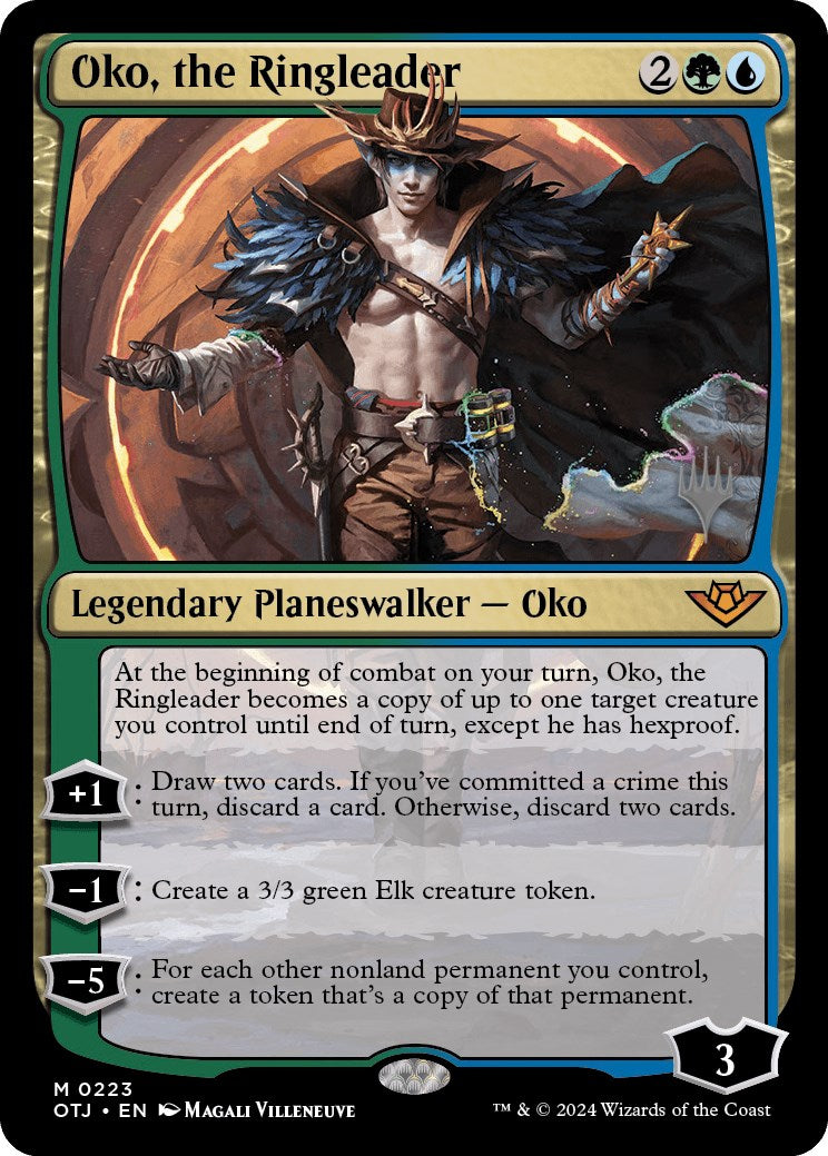 Oko, the Ringleader (Promo Pack) [Outlaws of Thunder Junction Promos] | Cards and Coasters CA