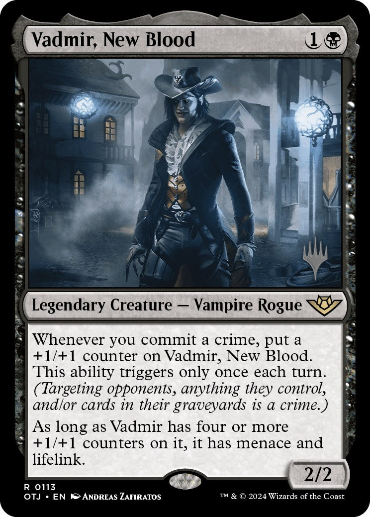 Vadmir, New Blood (Promo Pack) [Outlaws of Thunder Junction Promos] | Cards and Coasters CA