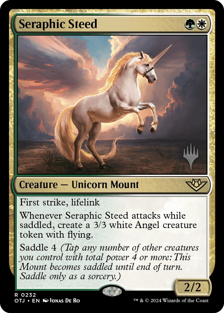 Seraphic Steed (Promo Pack) [Outlaws of Thunder Junction Promos] | Cards and Coasters CA