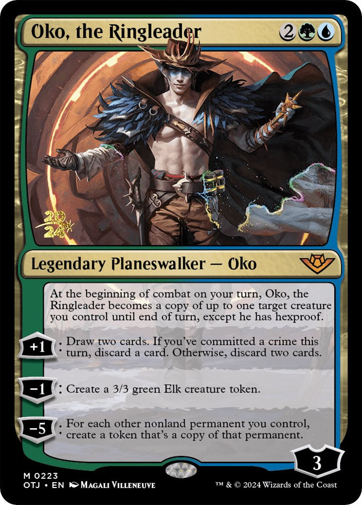 Oko, the Ringleader [Outlaws of Thunder Junction Prerelease Promos] | Cards and Coasters CA