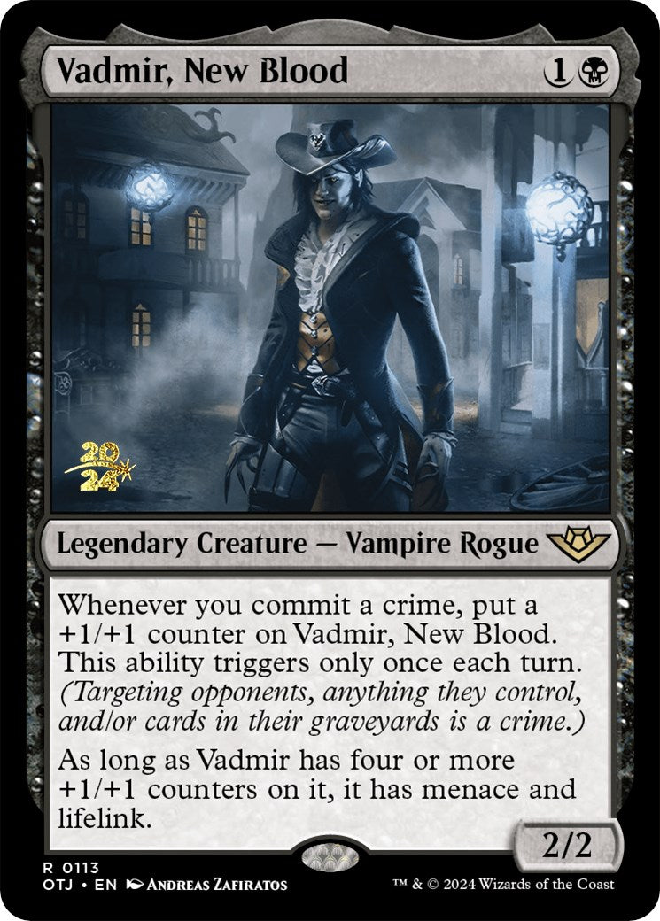 Vadmir, New Blood [Outlaws of Thunder Junction Prerelease Promos] | Cards and Coasters CA