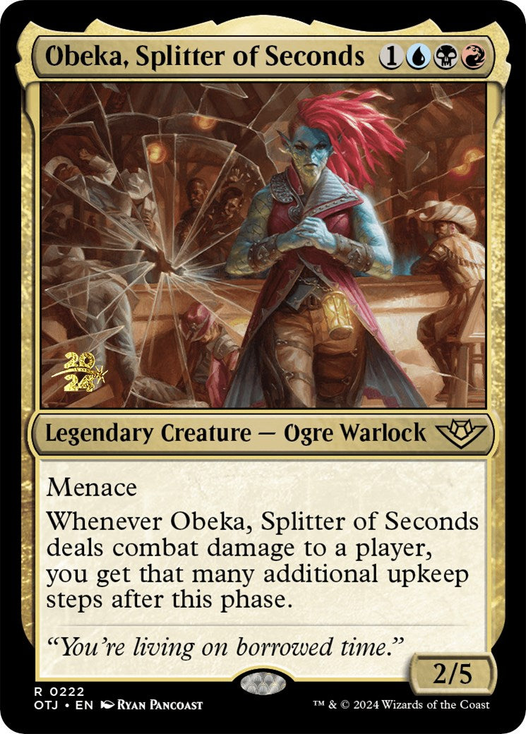 Obeka, Splitter of Seconds [Outlaws of Thunder Junction Prerelease Promos] | Cards and Coasters CA