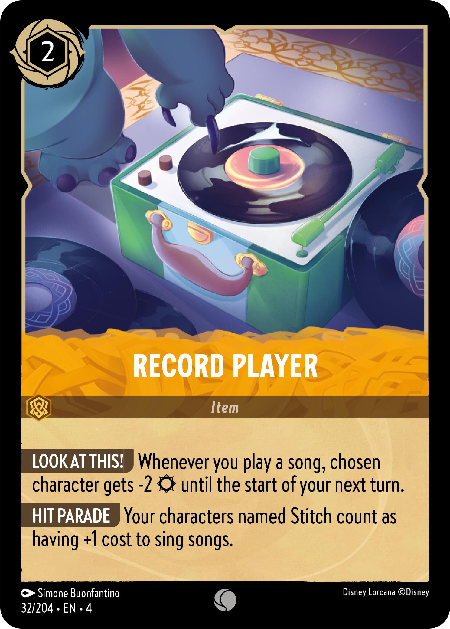 Record Player (32/204) [Ursula's Return] | Cards and Coasters CA