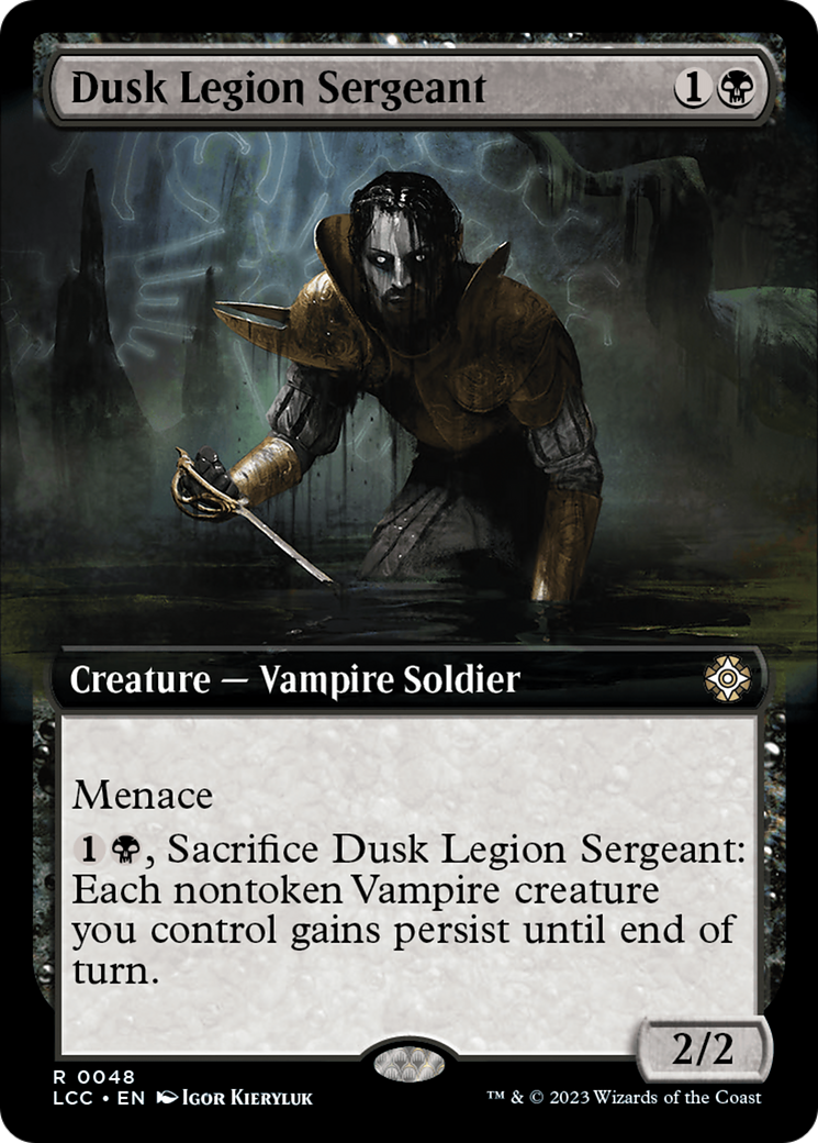 Dusk Legion Sergeant (Extended Art) [The Lost Caverns of Ixalan Commander] | Cards and Coasters CA