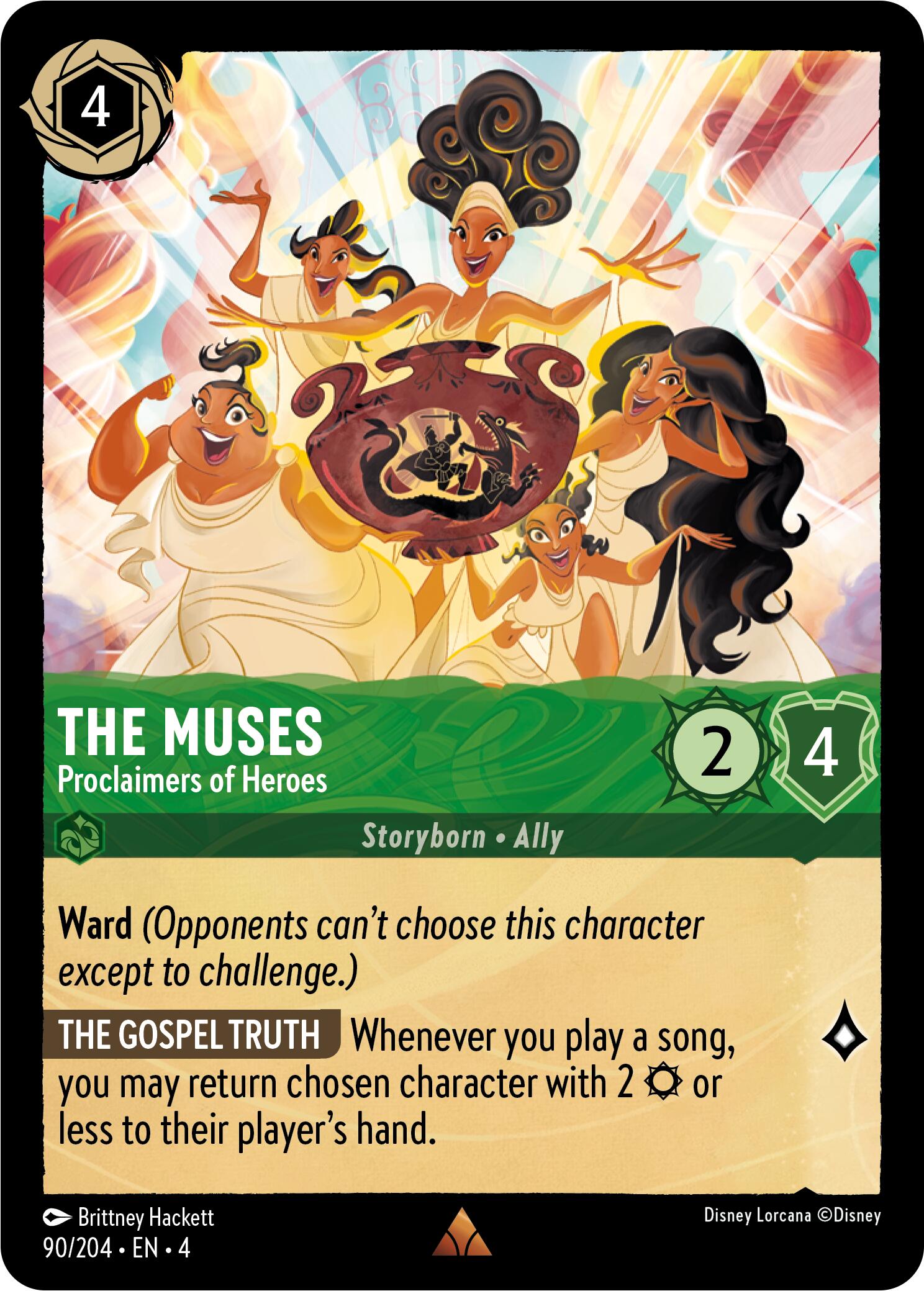 The Muses - Proclaimers of Heroes (90/204) [Ursula's Return] | Cards and Coasters CA