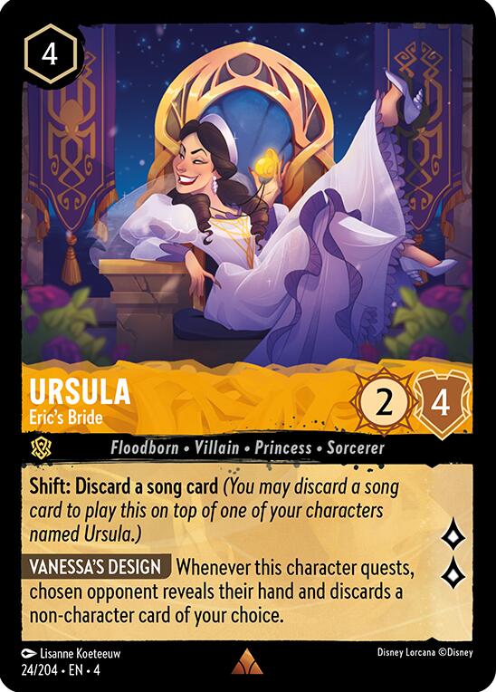 Ursula - Eric's Bride (24/204) [Ursula's Return] | Cards and Coasters CA