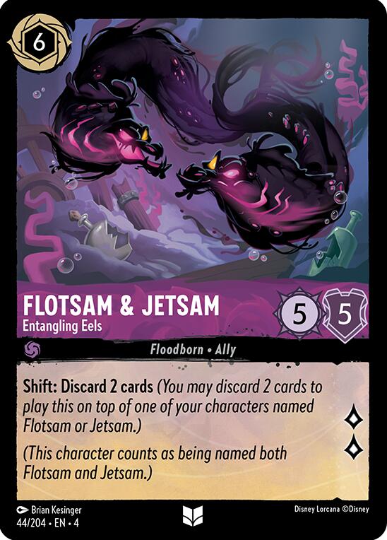 Flotsam & Jetsam - Entangling Eels (44/204) [Ursula's Return] | Cards and Coasters CA