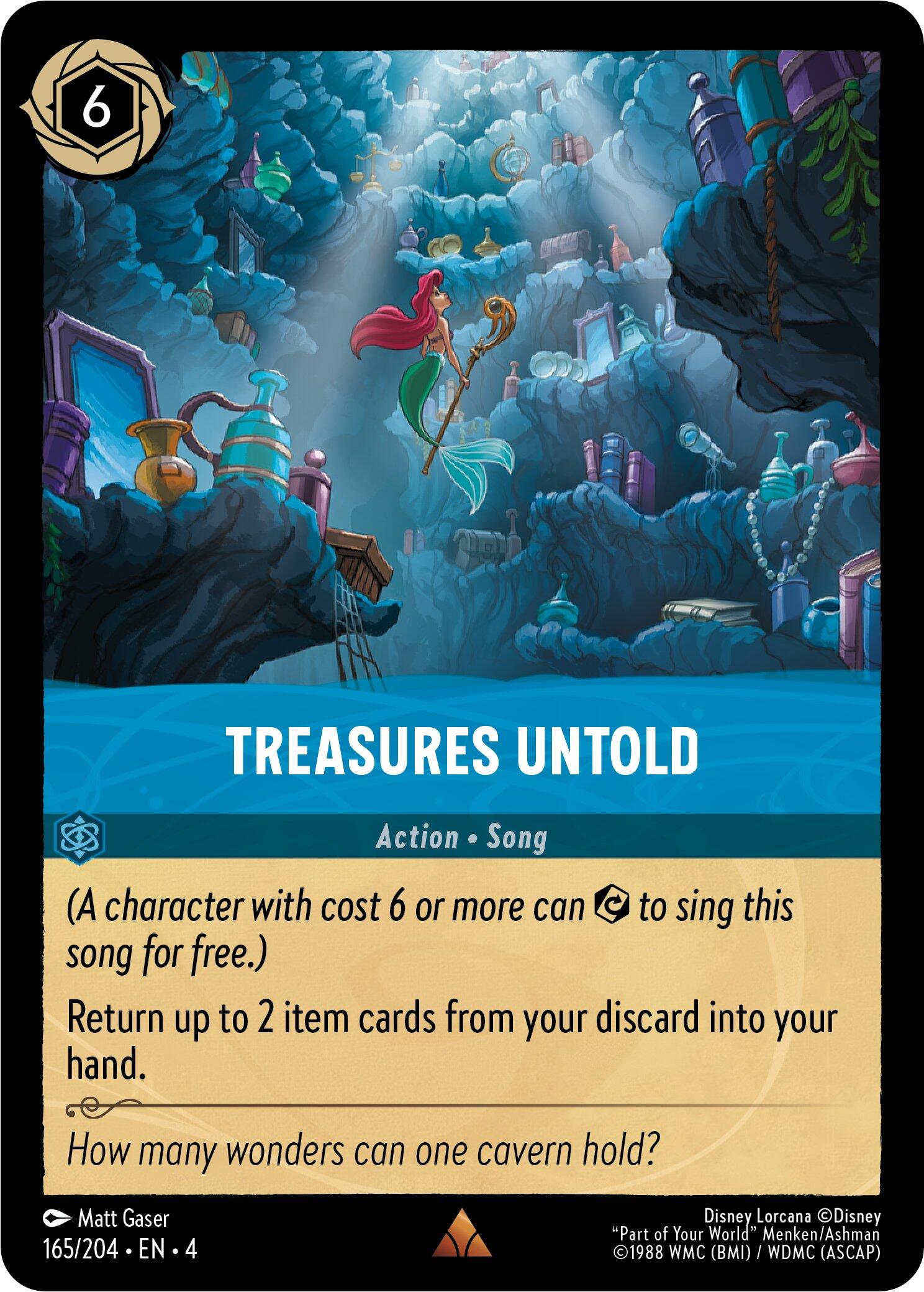 Treasures Untold (165/204) [Ursula's Return] | Cards and Coasters CA