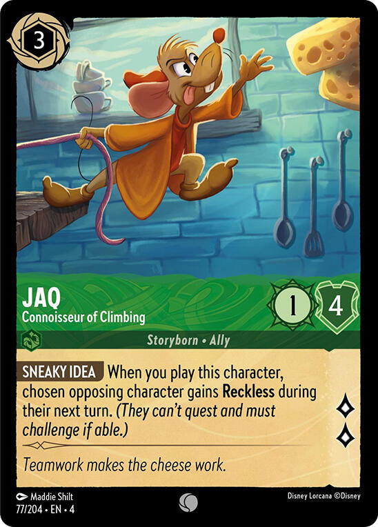 Jaq - Connoisseur of Climbing (77/204) [Ursula's Return] | Cards and Coasters CA