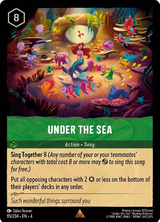 Under the Sea (95/204) [Ursula's Return] | Cards and Coasters CA