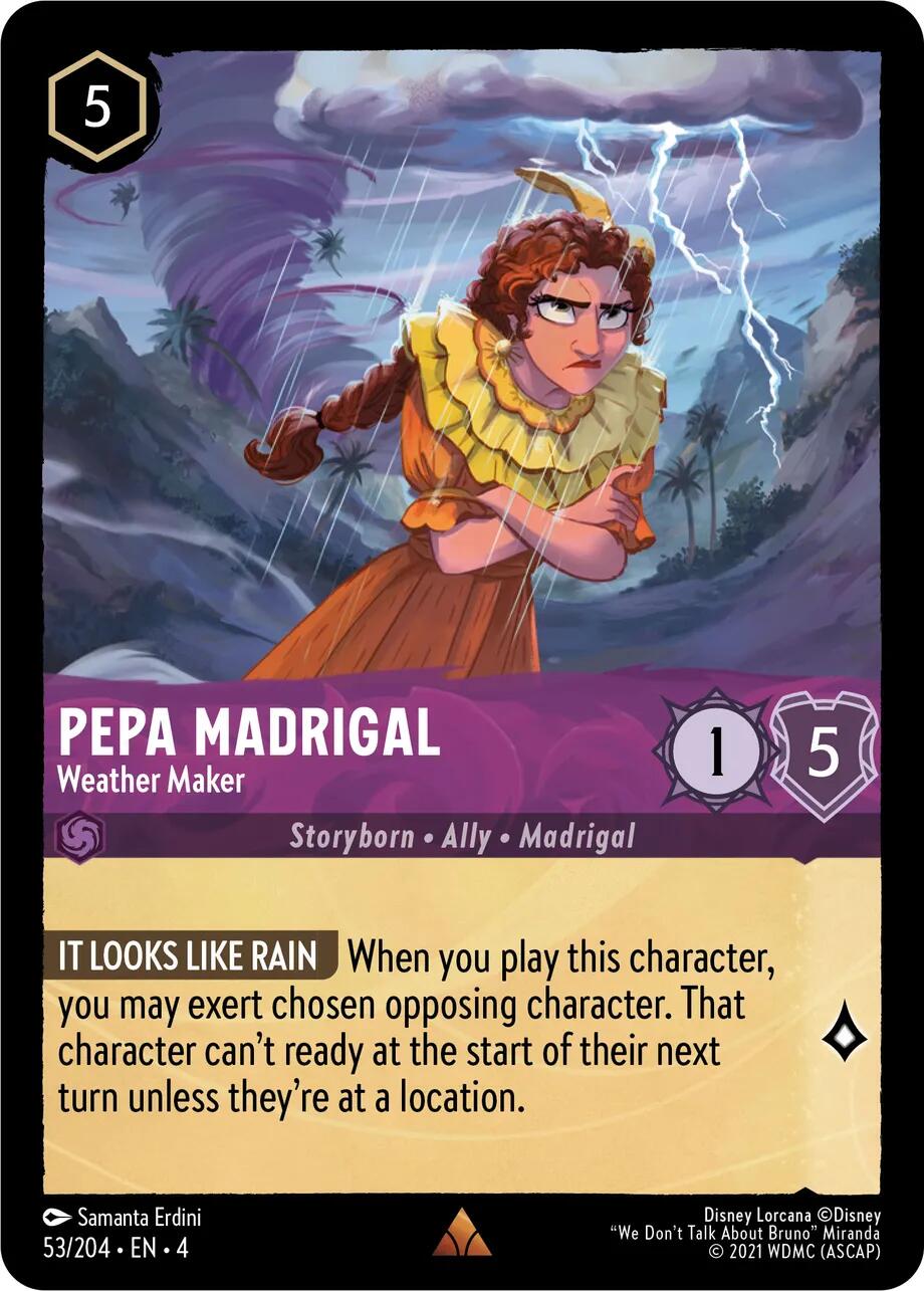 Pepa Madrigal - Weather Maker (53/204) [Ursula's Return] | Cards and Coasters CA