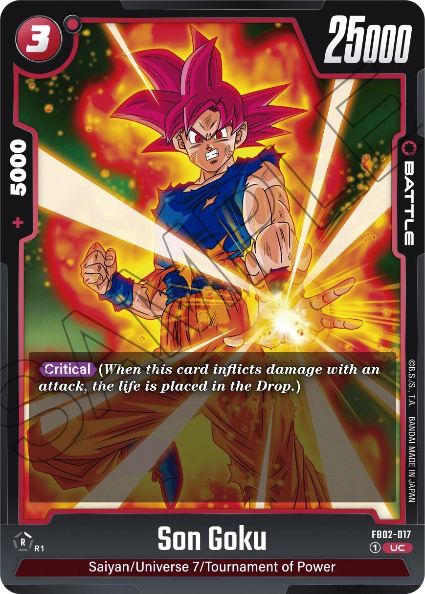 Son Goku (FB02-017) [Blazing Aura] | Cards and Coasters CA
