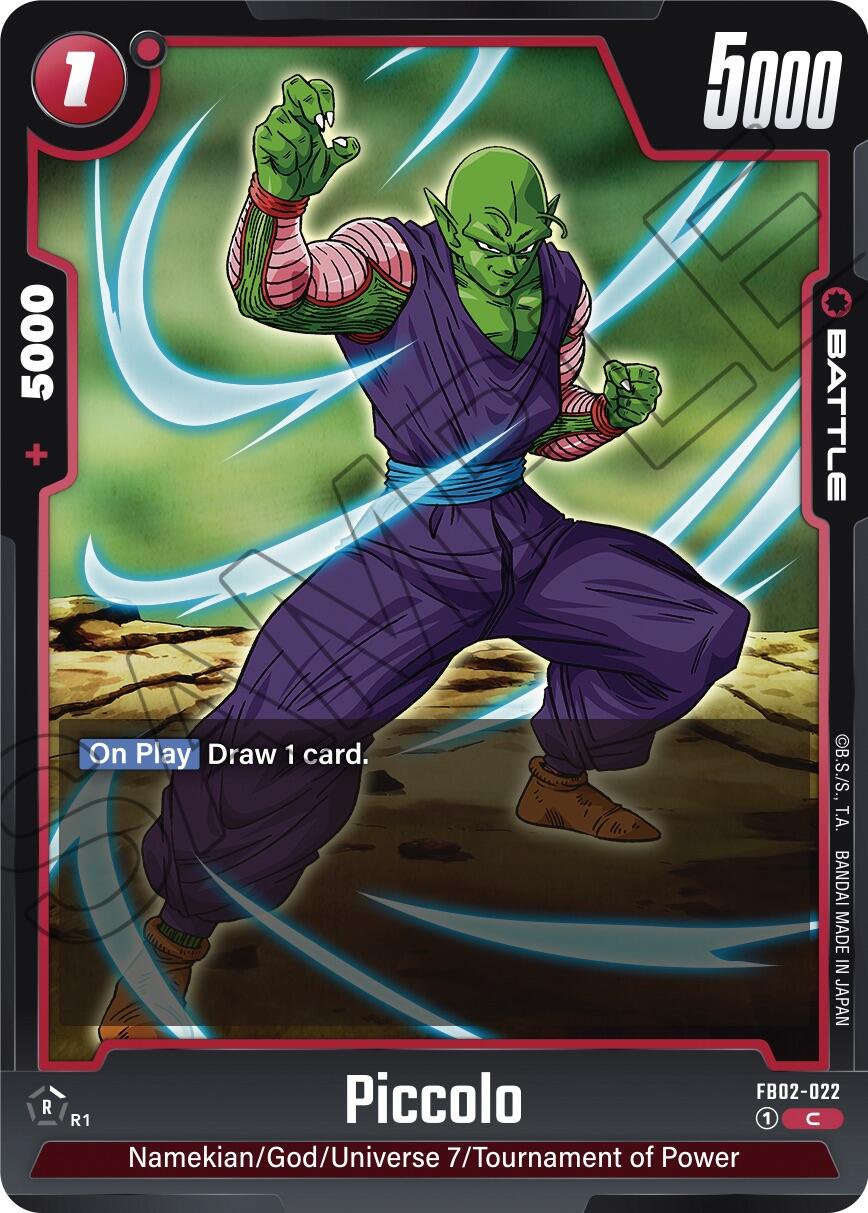 Piccolo (FB02-022) [Blazing Aura] | Cards and Coasters CA