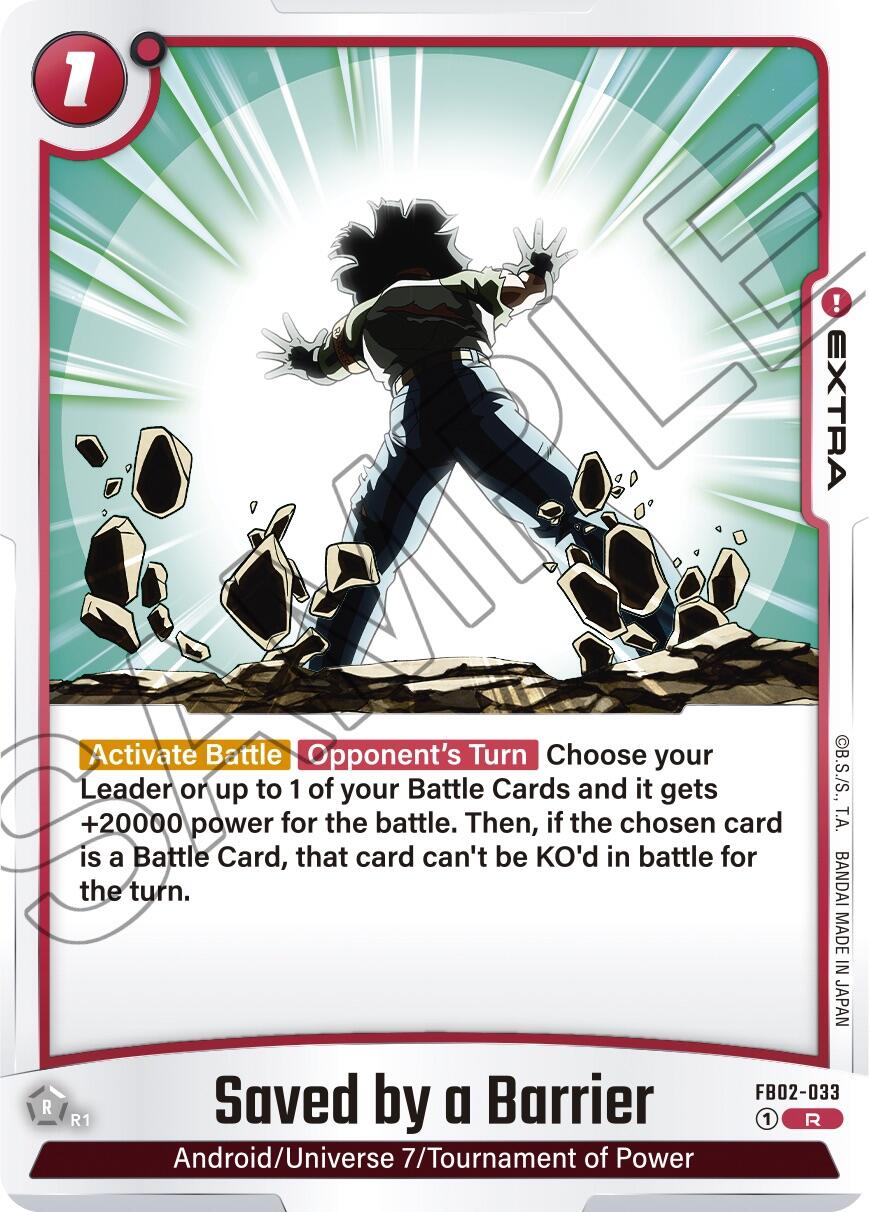 Saved by a Barrier [Blazing Aura] | Cards and Coasters CA