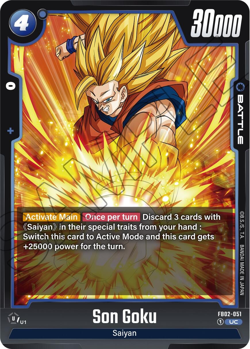 Son Goku (FB02-051) [Blazing Aura] | Cards and Coasters CA