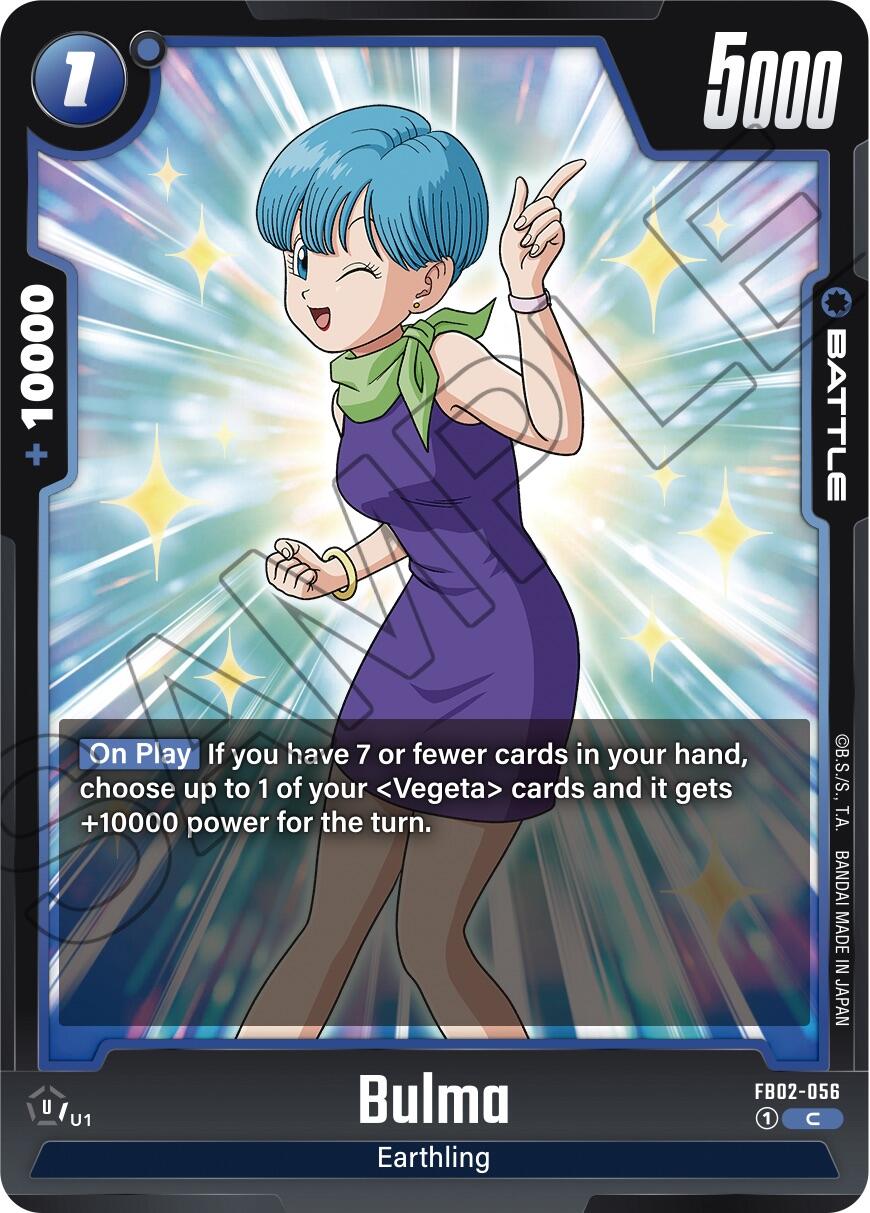 Bulma (FB02-056) [Blazing Aura] | Cards and Coasters CA