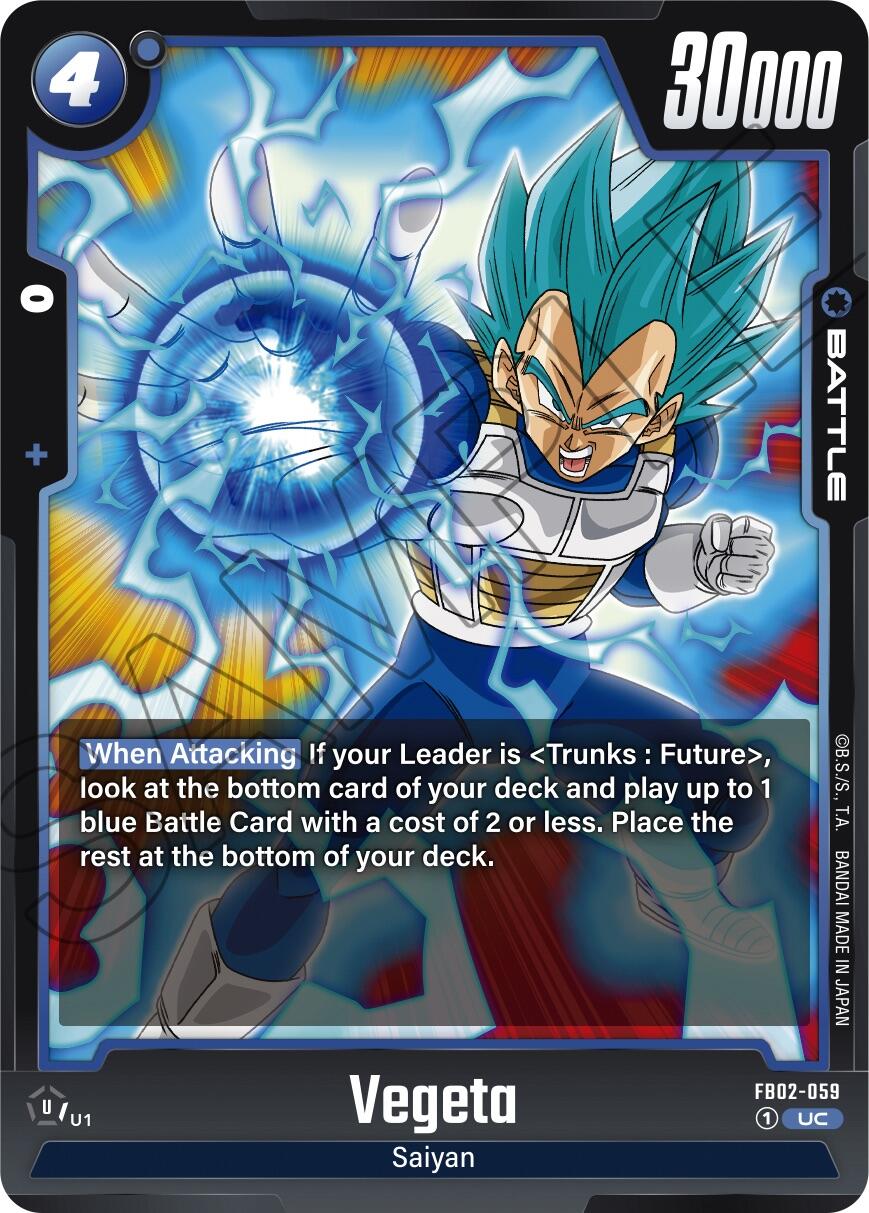 Vegeta (FB02-059) [Blazing Aura] | Cards and Coasters CA