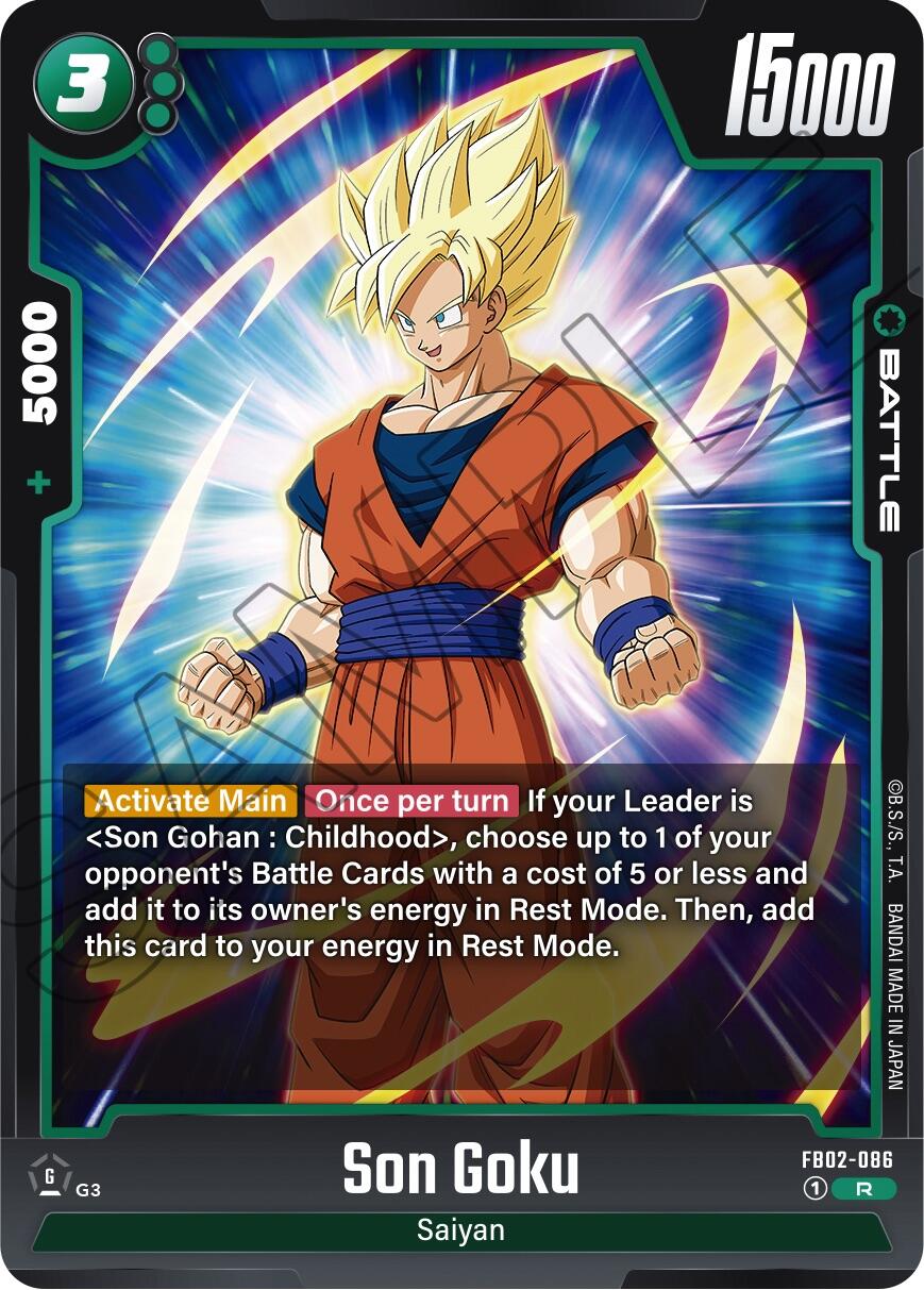 Son Goku (FB02-086) [Blazing Aura] | Cards and Coasters CA