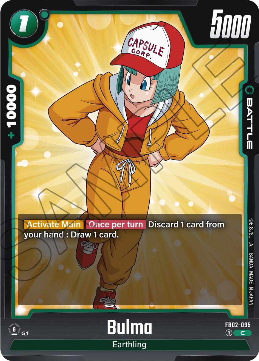 Bulma (FB02-095) [Blazing Aura] | Cards and Coasters CA