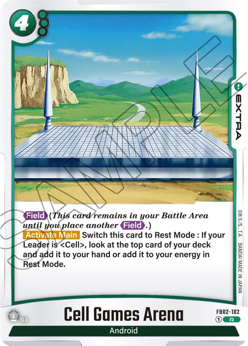 Cell Games Arena [Blazing Aura] | Cards and Coasters CA