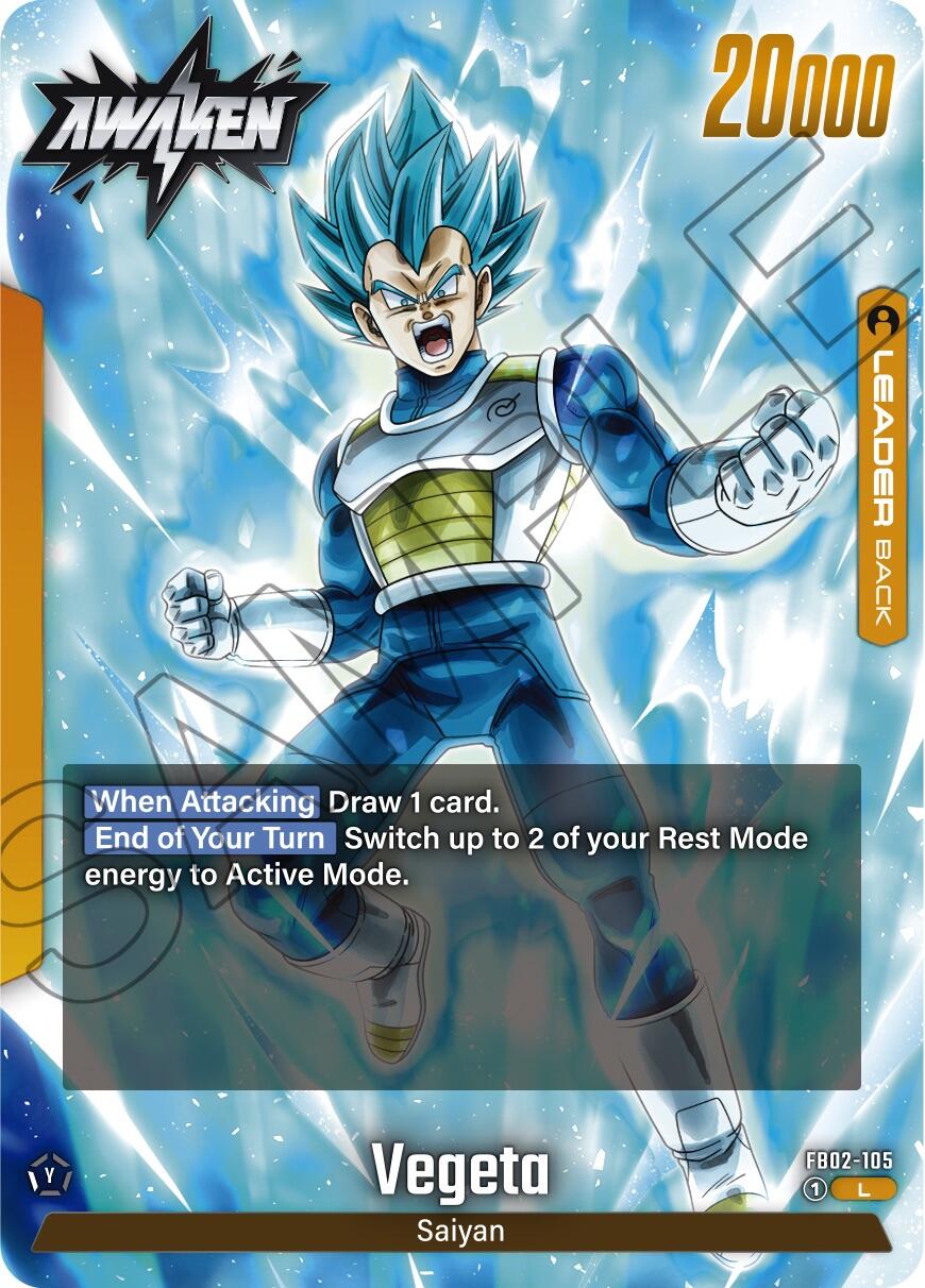 Vegeta (FB02-105) [Blazing Aura] | Cards and Coasters CA