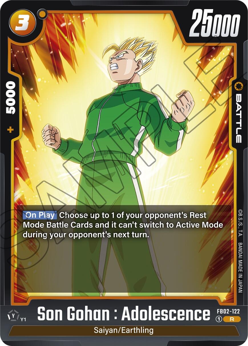 Son Gohan : Adolescence (FB02-122) [Blazing Aura] | Cards and Coasters CA