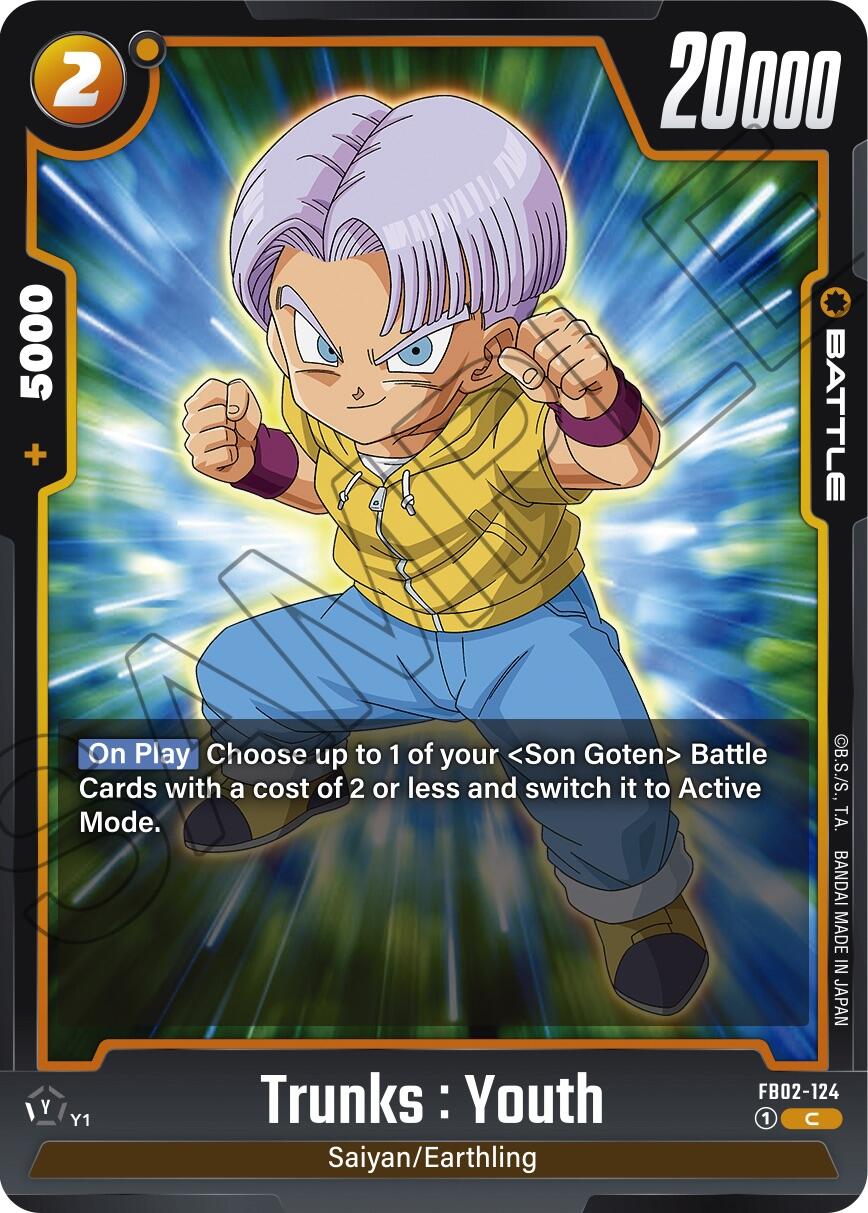 Trunks : Youth [Blazing Aura] | Cards and Coasters CA