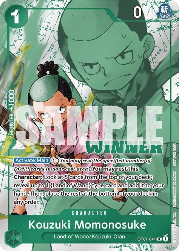 Kouzuki Momonosuke (Winner Pack Vol. 7) [One Piece Promotion Cards] | Cards and Coasters CA