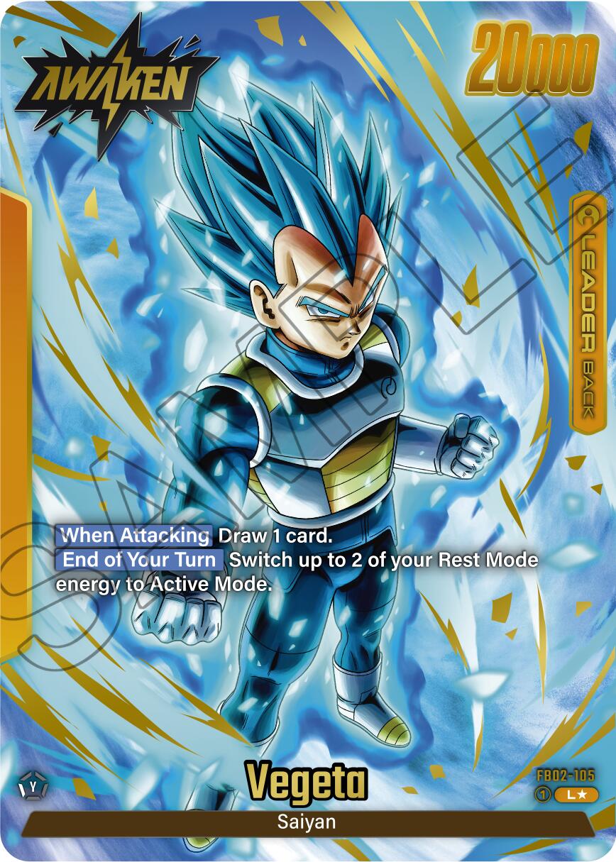 Vegeta (FB02-105) (Alternate Art) [Blazing Aura] | Cards and Coasters CA