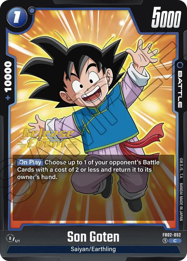 Son Goten (FB02-052) [Blazing Aura Pre-Release Cards] | Cards and Coasters CA